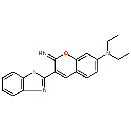 2H-1-Benzopyran-7-amine, 3-(2-benzothiazolyl)-N,N-diethyl-2-imino-