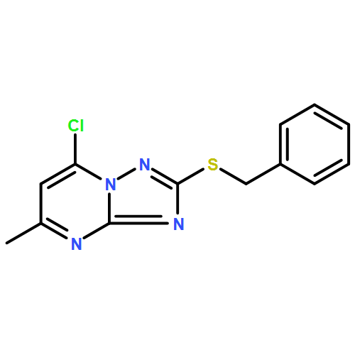 [1,2,4]Triazolo[1,5-a]pyrimidine, 7-chloro-5-methyl-2-[(phenylmethyl)thio]-