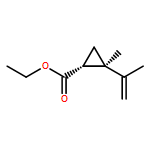 Cyclopropanecarboxylic acid, 2-methyl-2-(1-methylethenyl)-, ethyl ester, (1R,2R)-rel-