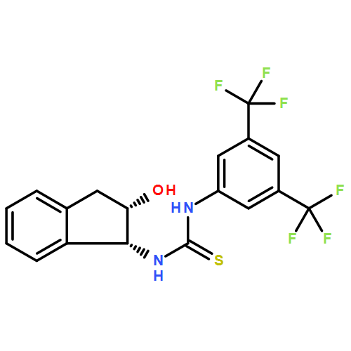 1-(3,5-Bis(trifluoromethyl)phenyl)-3-((1R,2S)-2-hydroxy-2,3-dihydro-1H-inden-1-yl)thiourea