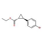 Cyclopropanecarboxylic acid, 2-(4-bromophenyl)-, ethyl ester, (1R,2R)-rel-