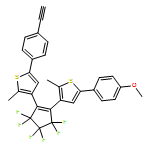 Thiophene, 5-(4-ethynylphenyl)-3-[3,3,4,4,5,5-hexafluoro-2-[5-(4-methoxyphenyl)-2-methyl-3-thienyl]-1-cyclopenten-1-yl]-2-methyl-