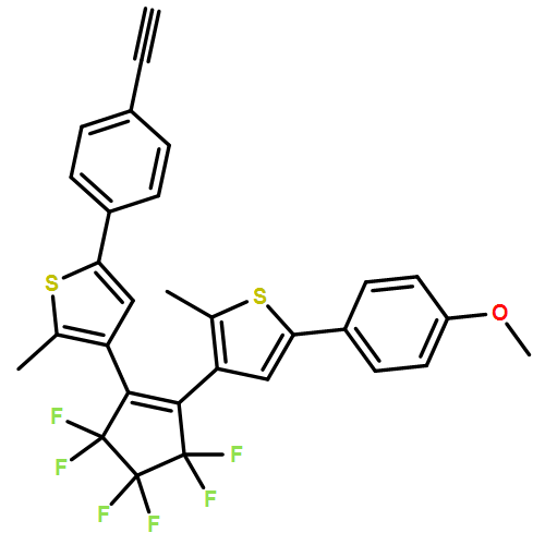 Thiophene, 5-(4-ethynylphenyl)-3-[3,3,4,4,5,5-hexafluoro-2-[5-(4-methoxyphenyl)-2-methyl-3-thienyl]-1-cyclopenten-1-yl]-2-methyl-