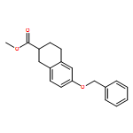 2-Naphthalenecarboxylic acid, 1,2,3,4-tetrahydro-6-(phenylmethoxy)-, methyl ester