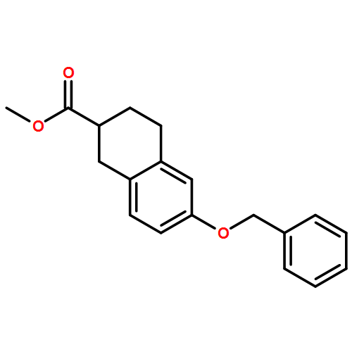 2-Naphthalenecarboxylic acid, 1,2,3,4-tetrahydro-6-(phenylmethoxy)-, methyl ester