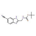 Carbamic acid, [(5-cyano-1H-benzimidazol-2-yl)methyl]-, 1,1-dimethylethyl ester (9CI)