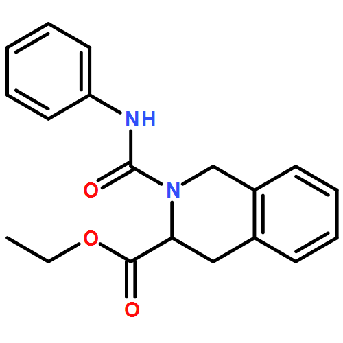 3-Isoquinolinecarboxylic acid, 1,2,3,4-tetrahydro-2-[(phenylamino)carbonyl]-, ethyl ester