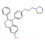 2-Naphthalenol, 5,6,7,8-tetrahydro-6-phenyl-5-[4-[2-(1-pyrrolidinyl)ethoxy]phenyl]-, (5R,6S)-