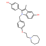 1H-Indol-5-ol, 1-[[4-[2-(hexahydro-1H-azepin-1-yl)ethoxy]phenyl]methyl]-2-(4-hydroxyphenyl)-3-methyl-