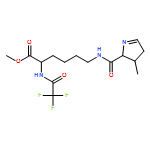 L-Lysine, N6-[(3R)-1,5-didehydro-3-methyl-D-prolyl]-N2-(2,2,2-trifluoroacetyl)-, methyl ester