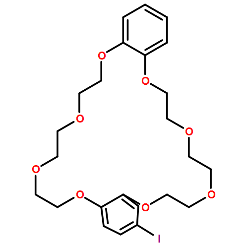 Dibenz[b,n][1,4,7,10,13,16,19,22]octaoxacyclotetracosin, 6,7,9,10,12,13,20,21,23,24,26,27-dodecahydro-2-iodo-