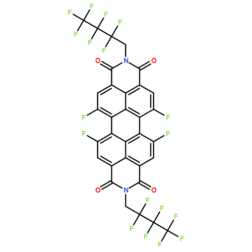 Anthra[2,1,9-def:6,5,10-d'e'f']diisoquinoline-1,3,8,10(2H,9H)-tetrone, 5,6,12,13-tetrafluoro-2,9-bis(2,2,3,3,4,4,4-heptafluorobutyl)-