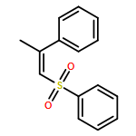 Benzene, [(2-phenyl-1-propenyl)sulfonyl]-, (E)-