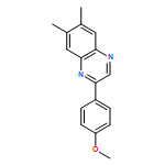 Quinoxaline, 2-(4-methoxyphenyl)-6,7-dimethyl-