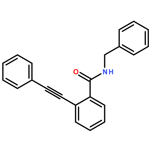 Benzamide, 2-(2-phenylethynyl)-N-(phenylmethyl)-