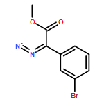 Benzeneacetic acid, 3-bromo-α-diazo-, methyl ester