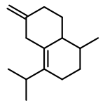 Naphthalene, 1,2,3,5,6,7,8,8a-octahydro-1-methyl-6-methylene-4-(1-methylethyl)-