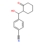 Benzonitrile, 4-[(R)-hydroxy[(1R)-2-oxocyclohexyl]methyl]-, rel-