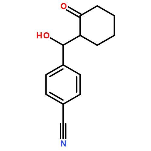 Benzonitrile, 4-[(R)-hydroxy[(1R)-2-oxocyclohexyl]methyl]-, rel-