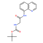 Carbamic acid, N-[2-oxo-2-(8-quinolinylamino)ethyl]-, 1,1-dimethylethyl ester