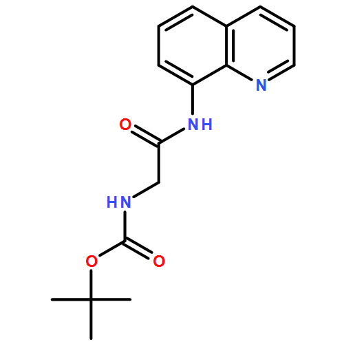 Carbamic acid, N-[2-oxo-2-(8-quinolinylamino)ethyl]-, 1,1-dimethylethyl ester