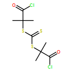 Carbonotrithioic acid, bis(2-chloro-1,1-dimethyl-2-oxoethyl) ester