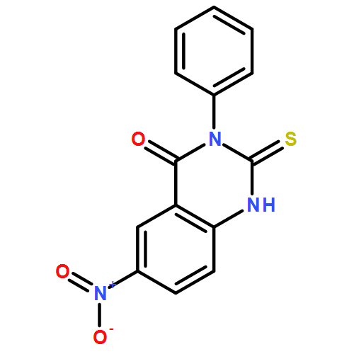 4(1H)-Quinazolinone, 2,3-dihydro-6-nitro-3-phenyl-2-thioxo-