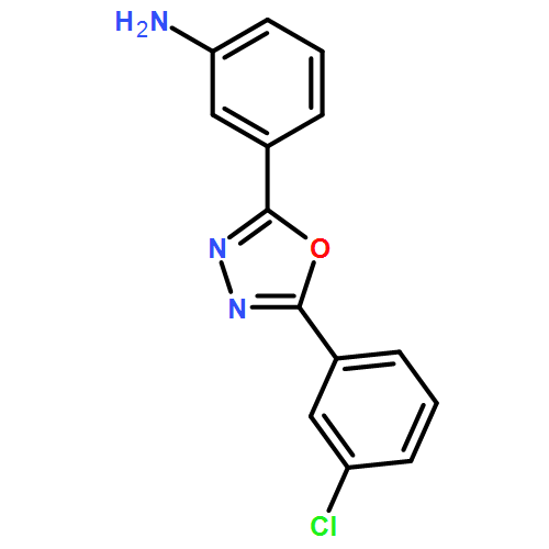 Benzenamine, 3-[5-(3-chlorophenyl)-1,3,4-oxadiazol-2-yl]-