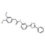 Benzeneacetamide, 3,4-dimethoxy-N-[3-(5-phenyl-1,3,4-oxadiazol-2-yl)phenyl]-