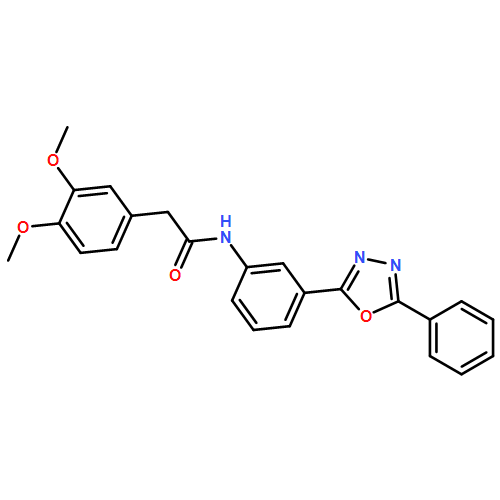 Benzeneacetamide, 3,4-dimethoxy-N-[3-(5-phenyl-1,3,4-oxadiazol-2-yl)phenyl]-