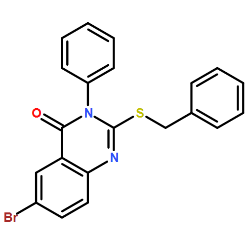 4(3H)-Quinazolinone, 6-bromo-3-phenyl-2-[(phenylmethyl)thio]-