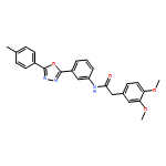 Benzeneacetamide, 3,4-dimethoxy-N-[3-[5-(4-methylphenyl)-1,3,4-oxadiazol-2-yl]phenyl]-