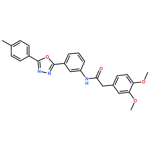 Benzeneacetamide, 3,4-dimethoxy-N-[3-[5-(4-methylphenyl)-1,3,4-oxadiazol-2-yl]phenyl]-