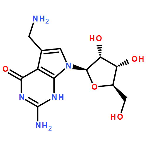 2-amino-5-(aminomethyl)-7-(beta-D-ribofuranosyl)-1,7-dihydro-4H-pyrrolo[2,3-d]pyrimidin-4-one