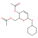 α-D-erythro-Hex-2-enopyranoside, cyclohexyl 2,3-dideoxy-, 4,6-diacetate