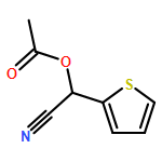 2-Thiopheneacetonitrile, α-(acetyloxy)-, (αR)-