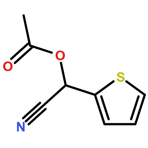 2-Thiopheneacetonitrile, α-(acetyloxy)-, (αR)-