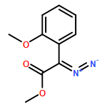 Benzeneacetic acid, α-diazo-2-methoxy-, methyl ester