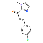 2-Propen-1-one, 3-(4-chlorophenyl)-1-(1-methyl-1H-imidazol-2-yl)-, (2E)-