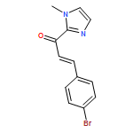 2-Propen-1-one, 3-(4-bromophenyl)-1-(1-methyl-1H-imidazol-2-yl)-, (2E)-