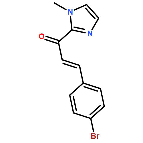 2-Propen-1-one, 3-(4-bromophenyl)-1-(1-methyl-1H-imidazol-2-yl)-, (2E)-