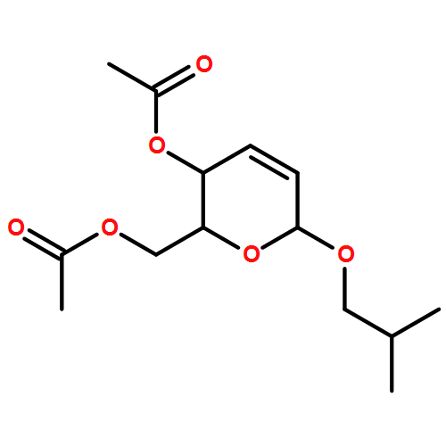 α-D-erythro-Hex-2-enopyranoside, 2-methylpropyl 2,3-dideoxy-, 4,6-diacetate