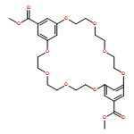 2,5,8,11,17,20,23,26-Octaoxatricyclo[25.3.1.112,16]dotriaconta-1(31),12,14,16(32),27,29-hexaene-14,29-dicarboxylic acid, 14,29-dimethyl ester