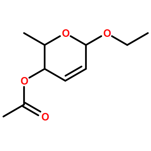 2H-Pyran-3-ol, 6-ethoxy-3,6-dihydro-2-methyl-, 3-acetate, (2S,3R,6S)-