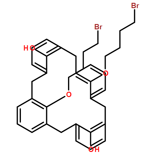 Pentacyclo[19.3.1.13,7.19,13.115,19]octacosa-1(25),3,5,7(28),9,11,13(27),15,17,19(26),21,23-dodecaene-25,27-diol, 26,28-bis(4-bromobutoxy)-