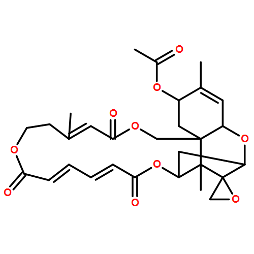 Verrucarin A, 8-(acetyloxy)-2',3'-didehydro-2'-deoxy-, (2'E,8S)-