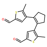 2-Thiophenecarboxaldehyde, 4,4'-(1-cyclopentene-1,2-diyl)bis[5-methyl-