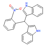 1H-Indole, 3,3'-[(2-nitrophenyl)methylene]bis-