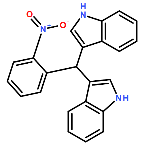 1H-Indole, 3,3'-[(2-nitrophenyl)methylene]bis-