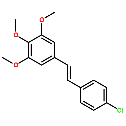 Benzene, 5-[2-(4-chlorophenyl)ethenyl]-1,2,3-trimethoxy-, (E)-